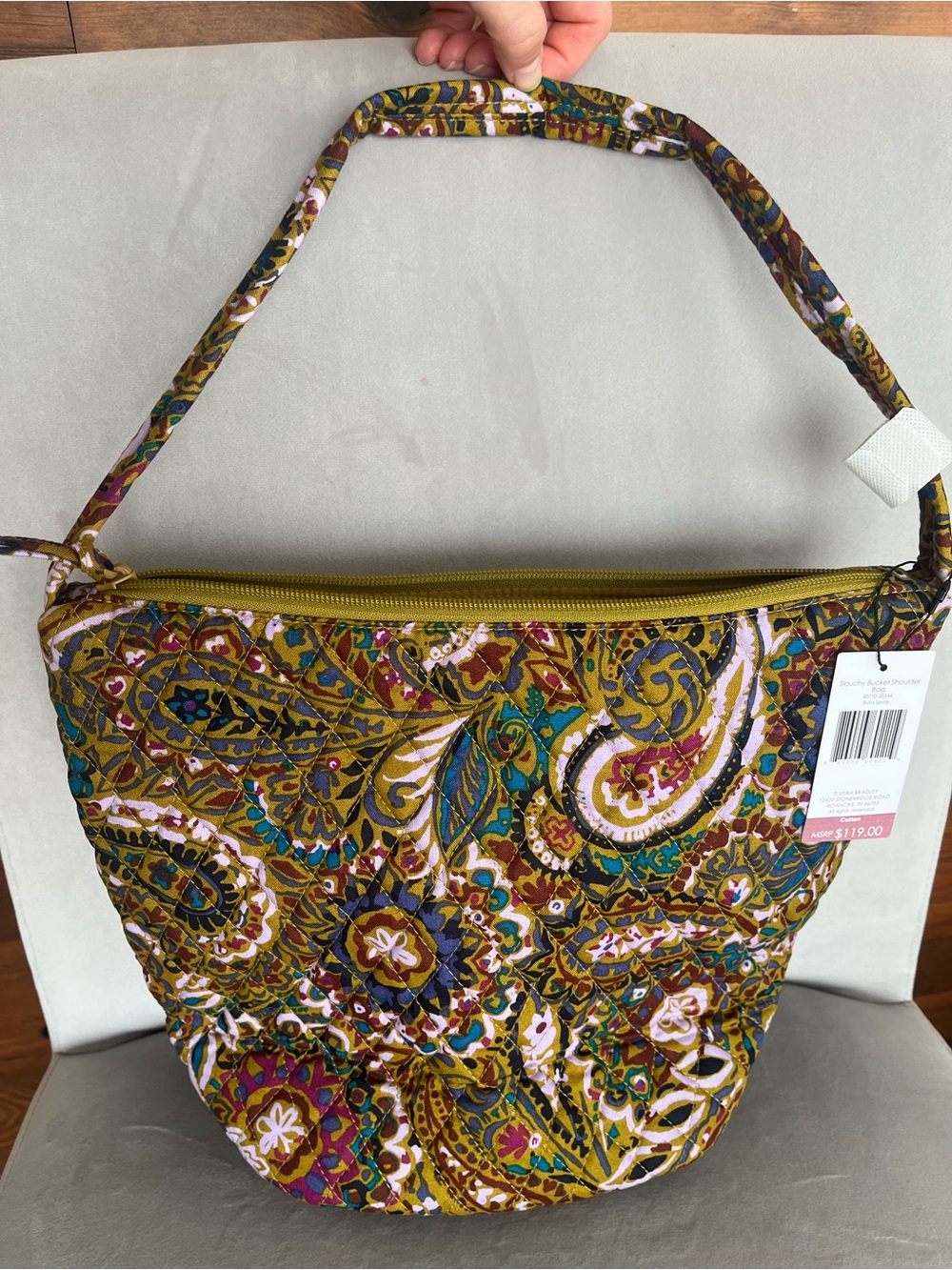 Vera Bradley Slouchy Bucket Shoulder Bag - NWT
